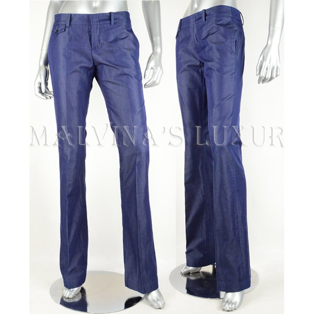 GUCCI JEANS DENIM PANTS 70's COTTON BLEND $695 sz IT 40 / US 4